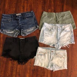 5 pairs of Shorts! American eagle Sz 4